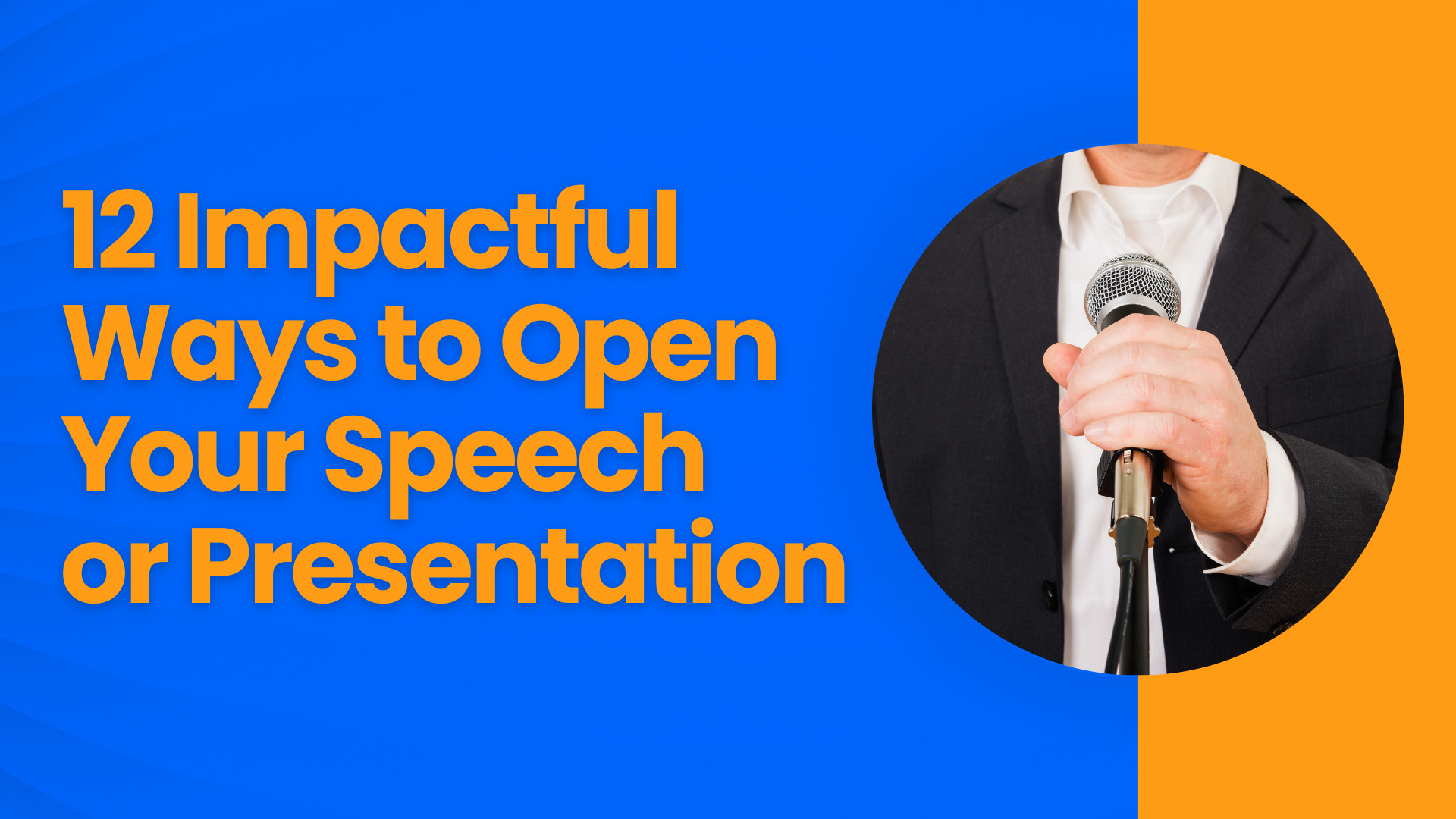 how to open presentation speech