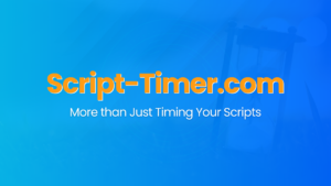 Script Timer: More than Just Timing Your Scripts